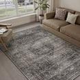 thumbnail image 4 of BERTHMEER 3'x5' Small Area Rugs for Living Room Bedroom Office Indoor Vintage Traditional Distressed Rugs Washable Non-slip,Brown Carpets, 4 of 8