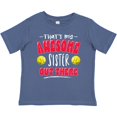 thumbnail image 3 of Inktastic That's My Awesome Sister out There with Softballs Boys or Girls Baby T-Shirt, 3 of 5
