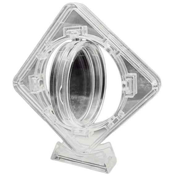 5Pcs 4cm Acrylic Coin Display Case Transparent Box Commemorative Medal Box