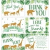 50 Jungle Baby Shower Thank You Cards, Boy Baby, Mama Baby Shower Favor and Games, 50 Thank You Cards and Envelopes