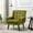 Green, variant on Modern Accent Chair, Upholstered Button Tufted Armchair, Velvet Fabric Sofa Chairs Mid-Century Modern Comfy Reading Chair for Bedroom, Living Room, Yellow