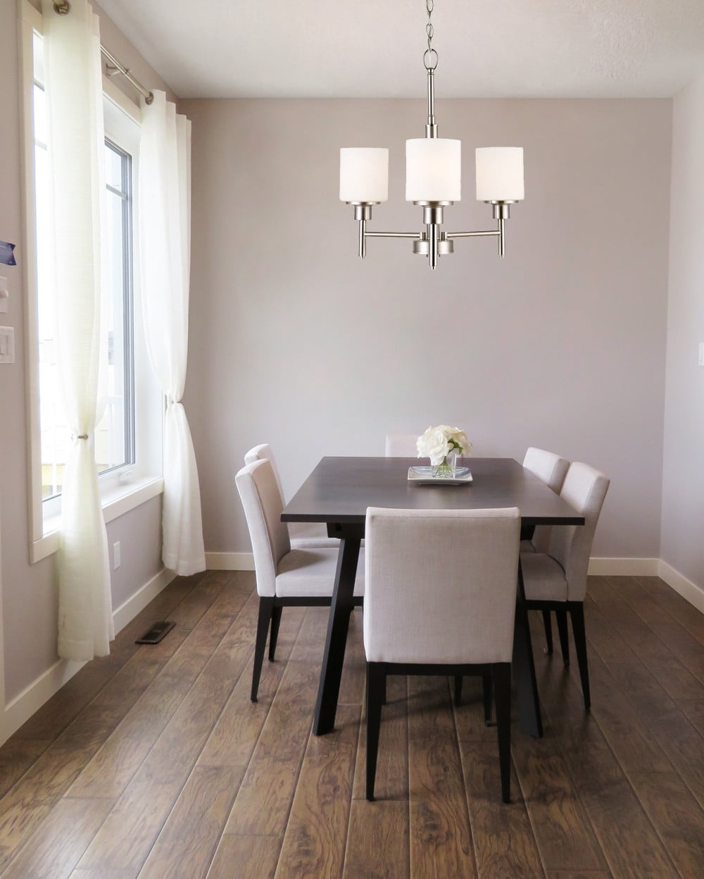 Design House Aubrey 3-Light Indoor Dimmable Chandelier with Frosted Glass