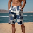 thumbnail image 3 of CHENge 6x Swim Trunks for Men Big and Tall Casual Retro Solid Color Quick-Dry Pool Swimming Trunks with Pockets Anti-Chafe Beach Wear, 3 of 6