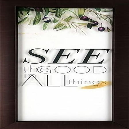 

Northwood Collection NC-IM2152 See the Good in All Things Printed Glass Artwork