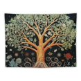 thumbnail image 5 of Shiartex  Tree of Life Tapestry Boho Floral Green Plant Tapestries Wall Hanging Star Art Nature Flower Aesthetic Tapestry for Bedroom Dorm Living Room  40x30inch, 5 of 6