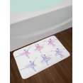 thumbnail image 2 of Ballet Bath Mat, Classical Dancer Women Performing Posing Watercolor Style Illustration, Plush Bathroom Decor Mat with Non Slip Backing, 29.5" X 17.5", Pink Ceil Blue Purple, by Ambesonne, 2 of 2