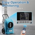 thumbnail image 3 of ALORAIR  270 Pints Commercial Dehumidifiers Smart Wi-Fi with Pump, Up to 3,000 Sq.Ft Coverage for Large Room or Basements, Industrial Dehumidifier with Drain Hose, 5 Years Limited Warranty, Blue, 3 of 9