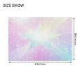thumbnail image 2 of 2 Piece Soft Bathroom Rug Set Rainbow Gradient Stars Bath Mat and U-Shaped Toilet Contour Rug (16"x24"+20"x24"), 2 of 6