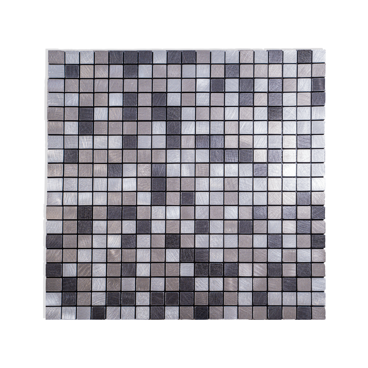 Grey peel and stick aluminum backsplash wall tiles self adhesive aluminum tiles (10-sheet)