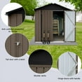 thumbnail image 2 of Tookss Storage Sheds 4ftx6ft Outdoor Storage House With Double Doors Lock Outdoor Utility Tool Shed For Garden Patio Backyard, 2 of 5