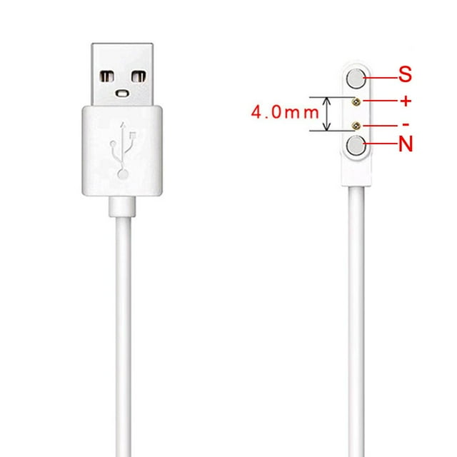2/4pin Magnetic Charger Charging Cable Distance For Smart Watch With Magnetic