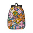 thumbnail image 2 of Mochila escolar ligera con estampado de ondas japonesas para niños y jóvenes 15 pulgadas yangshaomei, 2 of 4
