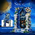 thumbnail image 2 of SALYWEE Creative Art Famous Paintings Starry Night Gate 1745pcs Micro Building Blocks Set, 2 of 10
