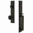 thumbnail image 4 of Grandeur Carre Single Cylinder Handleset with D Grip and Lyon Knob, 4 of 5
