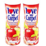 2 Pack LOVE MY CARPET Apple Cinnamon Carpet & Room Deodorizer 17 oz. ,each