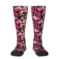thumbnail image 1 of Fotbe Rose Flowers Calcetas Divertidas Estampadas para Hombre y Mujer, Calcetas de Algodón hasta la Rodilla para Caminar, Correr, Enfermería y Embarazo, 1 of 6