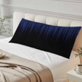 thumbnail image 4 of Navy Blue Black Ombre Body Pillow Covers 20"x60", Modern Abstract Striped Gradient Soft Brushed Microfiber Breathable Throw Pillow Covers, Decorative Pillowcase with Zipper for Couch Sofa Bedroom, 4 of 9