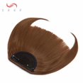thumbnail image 3 of SEGO Fringe Bangs Synthetic Hair Extensions Clip in Hair Bangs Short Straight Hairpiece Front Neat Bang Two Side, 3 of 6