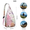 thumbnail image 3 of Botanical Garden Sling Backpack - Lush Tropical Leaves Pattern Crossbody Bag, Anti-Theft Water-Resistant, 3 of 4