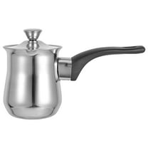 Homoyoyo Stainless Steel Turkish Coffee Pot - Small Coffee Maker for Rich and Easy Brewing at Home or Office