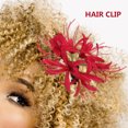 thumbnail image 3 of OULII 2 Pcs Barrettes pour Petites Filles Accessoire de Performance Rouge Floral, 3 of 8