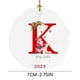thumbnail image 3 of Fiudx Artículos en oferta con ofertas flash Colgante de decoración de árbol de Navidad personalizado con 26 letras, decoración de árbol de Navidad, regalo de Navidad, 3 of 3