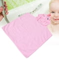 thumbnail image 1 of Albornoz Para Bebé, Toalla Facial De Baño Infantil Con Animales De Dibujos Animados De Felpa, Toallita Para Niños De 3 A 6 Años, Azul, Rosa Y Amarillo, 1 of 7