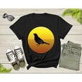 thumbnail image 2 of Black Crow Bird Silhouette At Sunset Wildlife Nature Animal T-shirt Crow Lover Gift Shirt For Men Women Kids Crow Themed Graphic Tshirt, 2 of 8