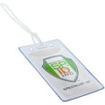 thumbnail image 3 of 5 Pack - Clear Plastic Luggage Identification Tags with Loops Included - Business Card or Photo Insert Bag Tags - Great for Travel and Student ID’s by Specialist ID (Easy Access), 3 of 6
