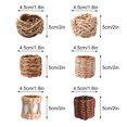 thumbnail image 3 of (6 unids/pack) nueva servilleta de paja de bambú natural hebilla cuerda de cáñamo servilletero anillo de cáscara de maíz material de la hierba: paja de cáscara de maíz, 3 of 5