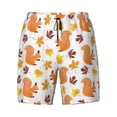 thumbnail image 4 of Lsque Mens Swim Trunks Cartoon Squirrel Pattern - Bathing Suit Compression Liner - Beach Swim Shorts Swimwear - (S-3XL) - Stretch Quick Dry -Large, 4 of 9