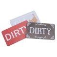 thumbnail image 3 of 3Pcs Dish Washer Refrigerator , Dishwasher  Clean Dirty Sign Double Sided DIY Refrigerator Kitchen Decoration, 3 of 8