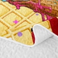 thumbnail image 5 of Castle Fairy Baseball Sport Quilt Full,Blue Ice Cream Drip Full Bedspread Sets,Brown Pink Yellow, 5 of 7