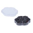 thumbnail image 5 of Piedras de imitación de cristal decorativas transparentes y brillantes puras para manualidades DIY, bolsa de ropa JM201, color morado oscuro, 5 of 5
