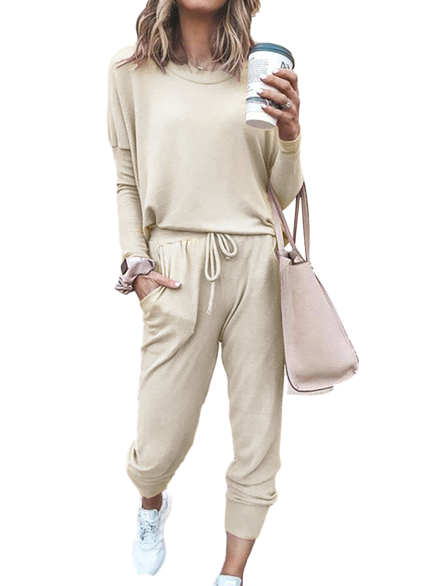 cream tracksuit womens
