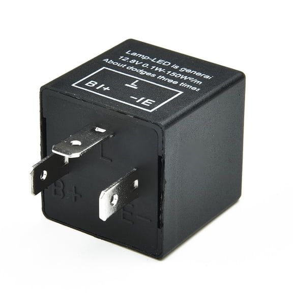 12V 3-Pin LED Adjustable Electronic Flasher Relay for Turn Signal Light