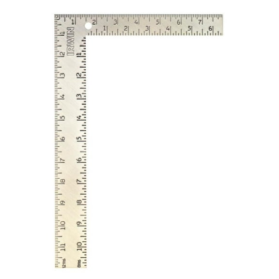 Irwin 1794462 Carpenter Square, 8x 12", Steel, Each