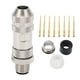 thumbnail image 4 of M12 8 Pin Sensor Connector, Flame Retardant Straight Sensor Cable Plug Adapter Male For RVs ANGGREK Otros, 4 of 8