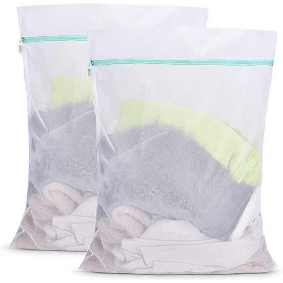 OTraki laundry net large, laundry bag XXL 90x110cm 2 pieces laundry bags Reusable laundry nets with zipper large for laundry bags laundry bags laundry bag laundry bag washing machine DISPOSABLE