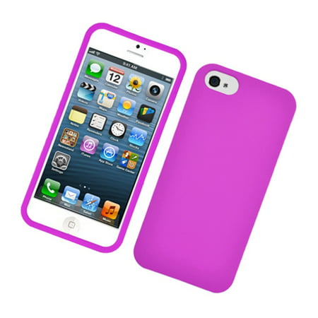 Insten Hard Rubber Cover Case For Apple iPhone 5S 5