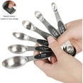 thumbnail image 2 of Magnetic Measuring Spoons Set of 6 Stainless Steel Dual Sided Stackable Teaspoon for Measuring Dry and Liquid Ingredients, 2 of 7