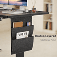 thumbnail image 3 of CHITOOMA Electric Standing Desk with Storage Bag, 48" x 24" Adjustable Height Sit to Stand Desk with 4 Memory Pre-Set, Headphone Hook for Home Office, Black, 3 of 8