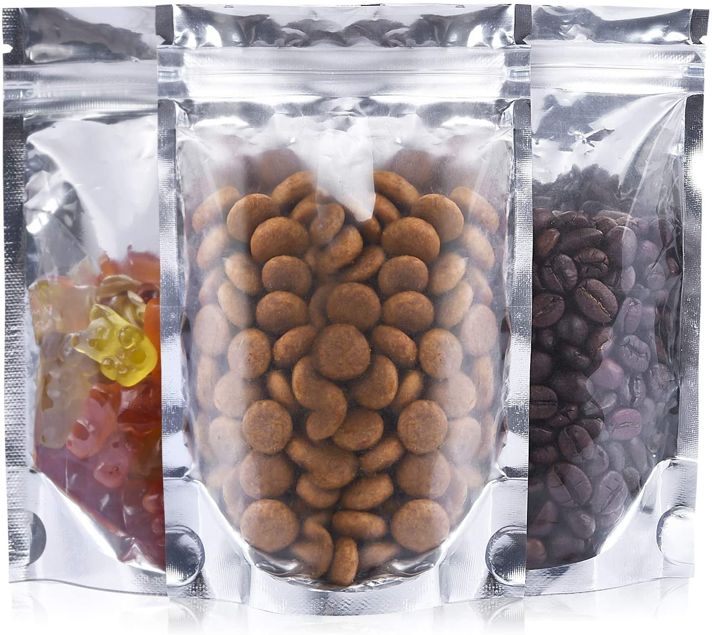 Matte Black Gripseal Bags Zip Seal Lock Flat Pouch For Food Packaging BPA Free 
