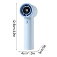 thumbnail image 3 of weibbin News Handheld Mini Small Fan Digital Display High Speed 199 Speed Brushless USB Charging Portable Fan, 3 of 6