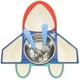 thumbnail image 1 of 1 conjunto de placas de alimentos divididas niños Dividido plato de comida en forma de avión plato de comida con horquilla de cuchara, 1 of 6
