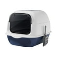 thumbnail image 2 of YWMJZEU Cat Litter Box with Hood Kitten Potty Removable Portable Large Cat Litter Litter Blue, 2 of 9