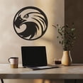 thumbnail image 6 of Violaura Eagle Metal Wall Art - Easy to Install Hanging Perfect for Home, Living Room Decor (12" x 12"), 6 of 8