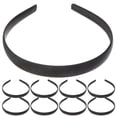 thumbnail image 1 of 12 diademas lisas cubiertas de tela, sin dientes, accesorios para hacer tú mismo., 1 of 6