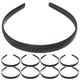 thumbnail image 1 of 12 diademas lisas cubiertas de tela, sin dientes, accesorios para hacer tú mismo., 1 of 6