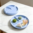 thumbnail image 6 of LEHOZIHEQ Divided Plates for Adults, Portion Control Bariatric Plate, Wheat Straw Plates with 3 Compartments, Unbreakable Reusable Portion Control Plates, 6 of 6